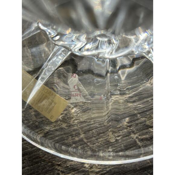 Cristal D'Arques Crystal Serving Bowl Carthage Vintage Candy Dish 6” Tall France - Picture 10 of 14